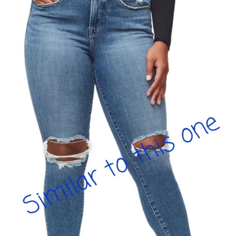 Good American Good Waist High Rise Jeans size 18